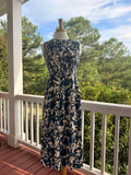 Calvin Klein Cotton Floral Midi Dress