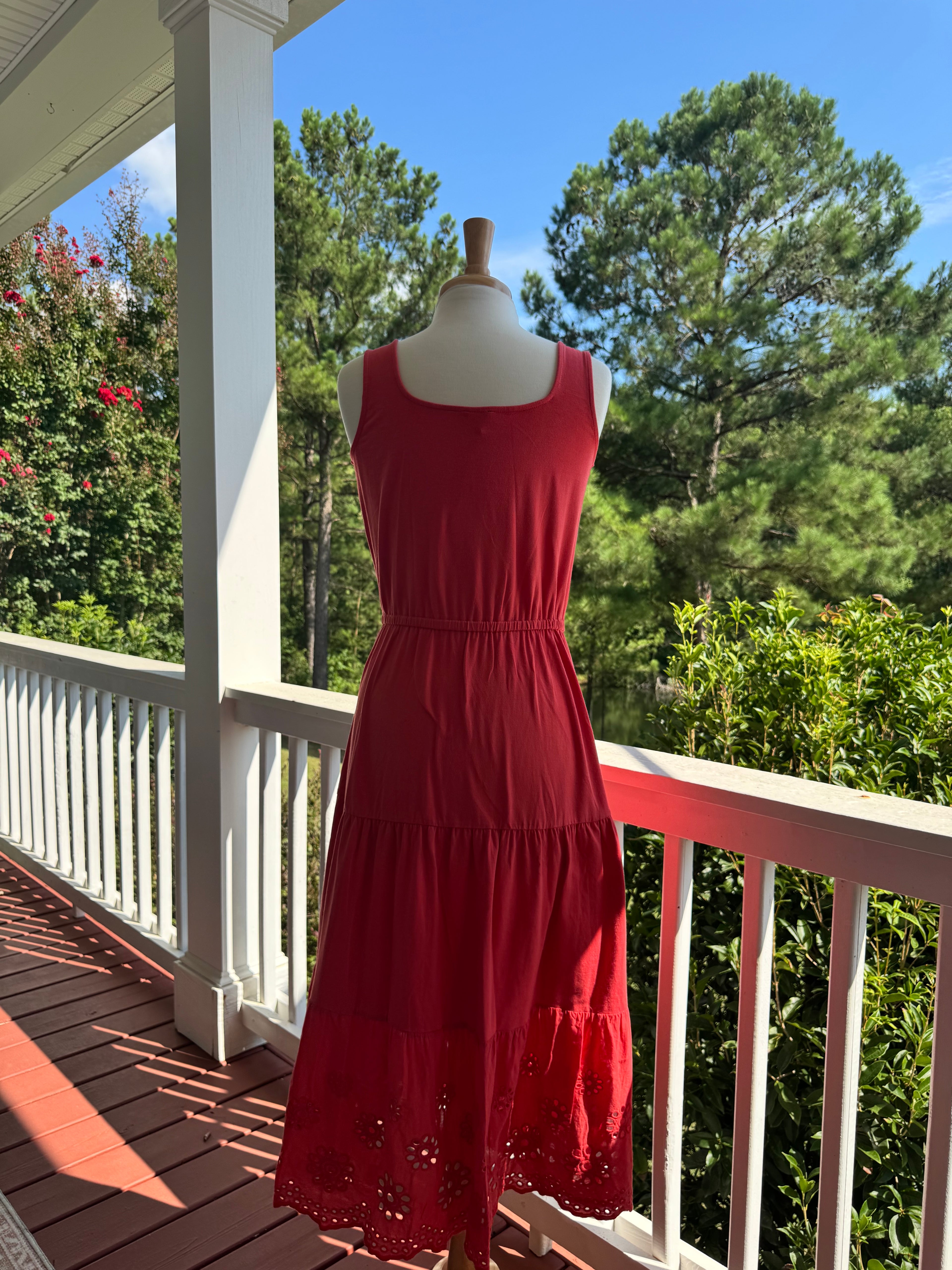 Talbots Eyelet Hme Maxi Dress