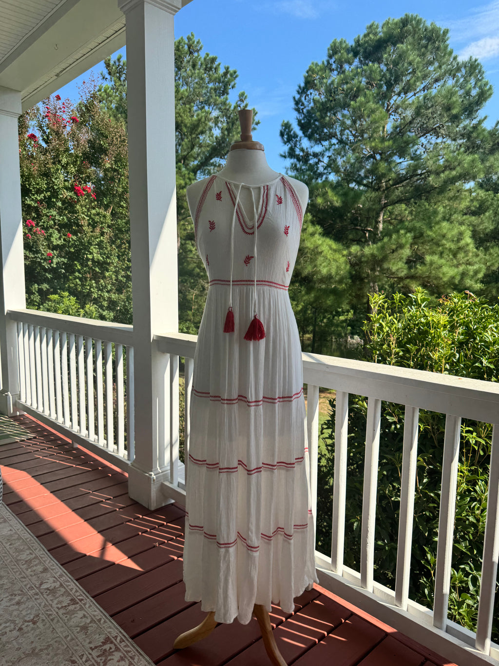 Band of Gypsies Embroidered Boho Maxi Dress